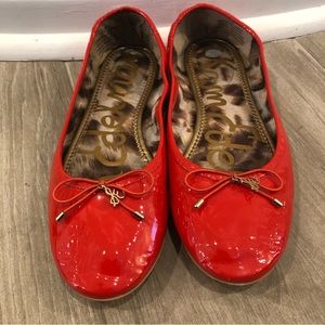 Sam Edelman red patent leather Felicia flats